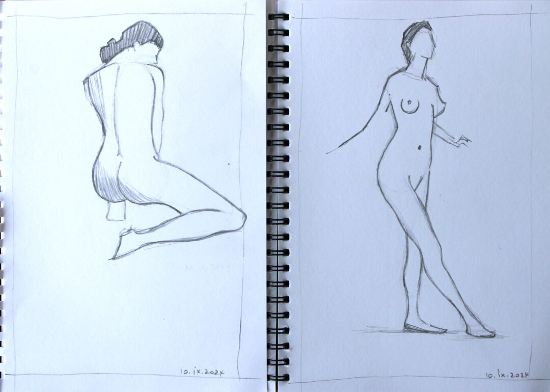 2-minute sketches