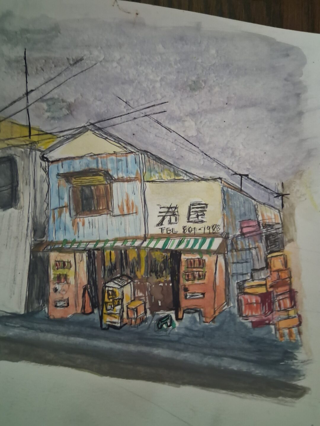 inkwatercolorurbansketch-1